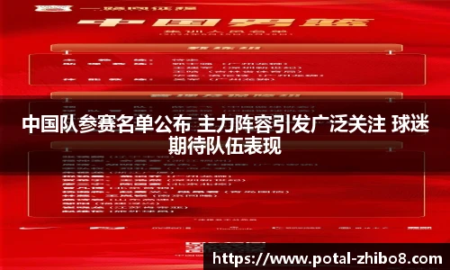 中国队参赛名单公布 主力阵容引发广泛关注 球迷期待队伍表现